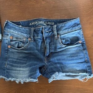 American Eagle Outfitters Dark Blue Jean Shorts